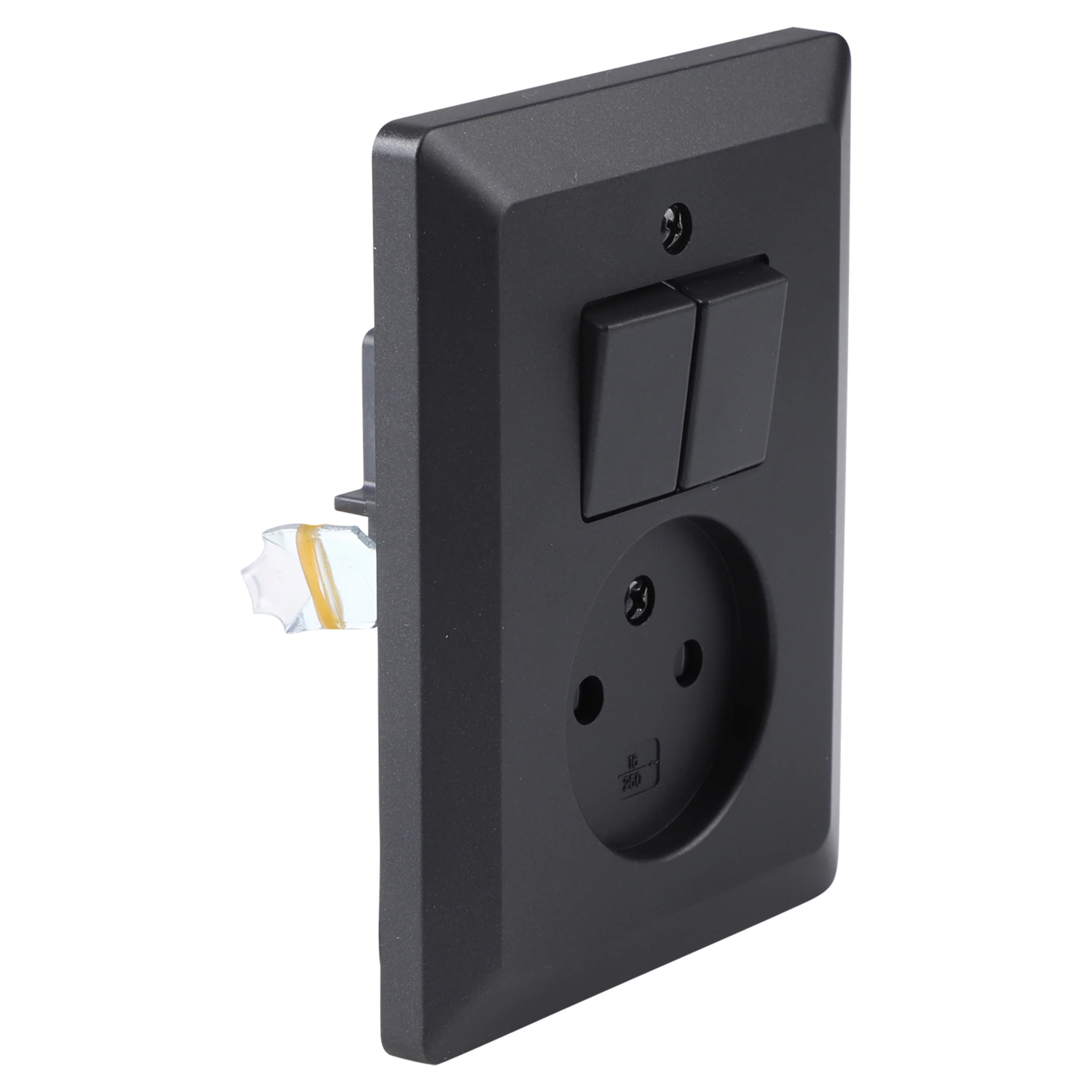 Q-Link inbouw schakelaar zwart - Image 3