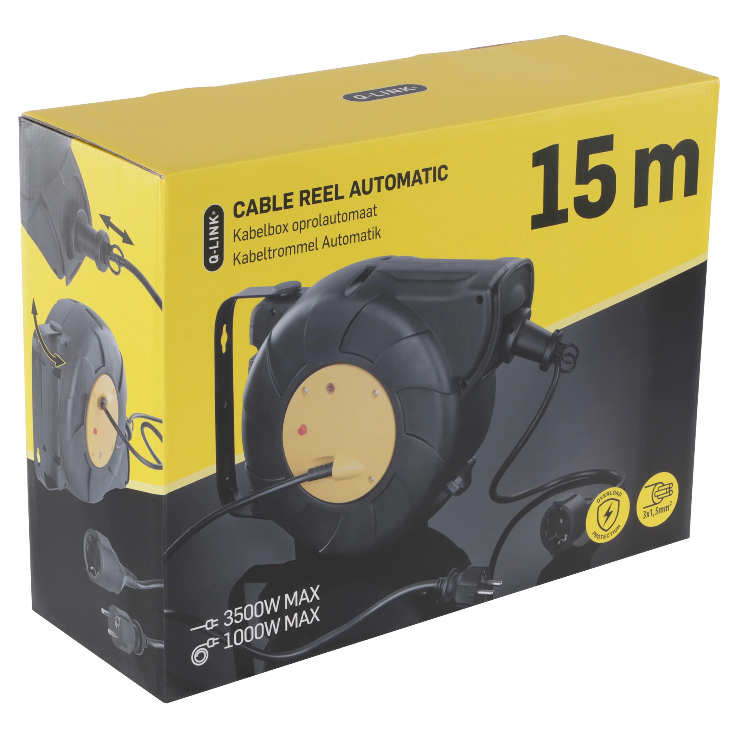 Q-Link kabelhaspel oprolautomaat 1-voudig 15m - Image 5