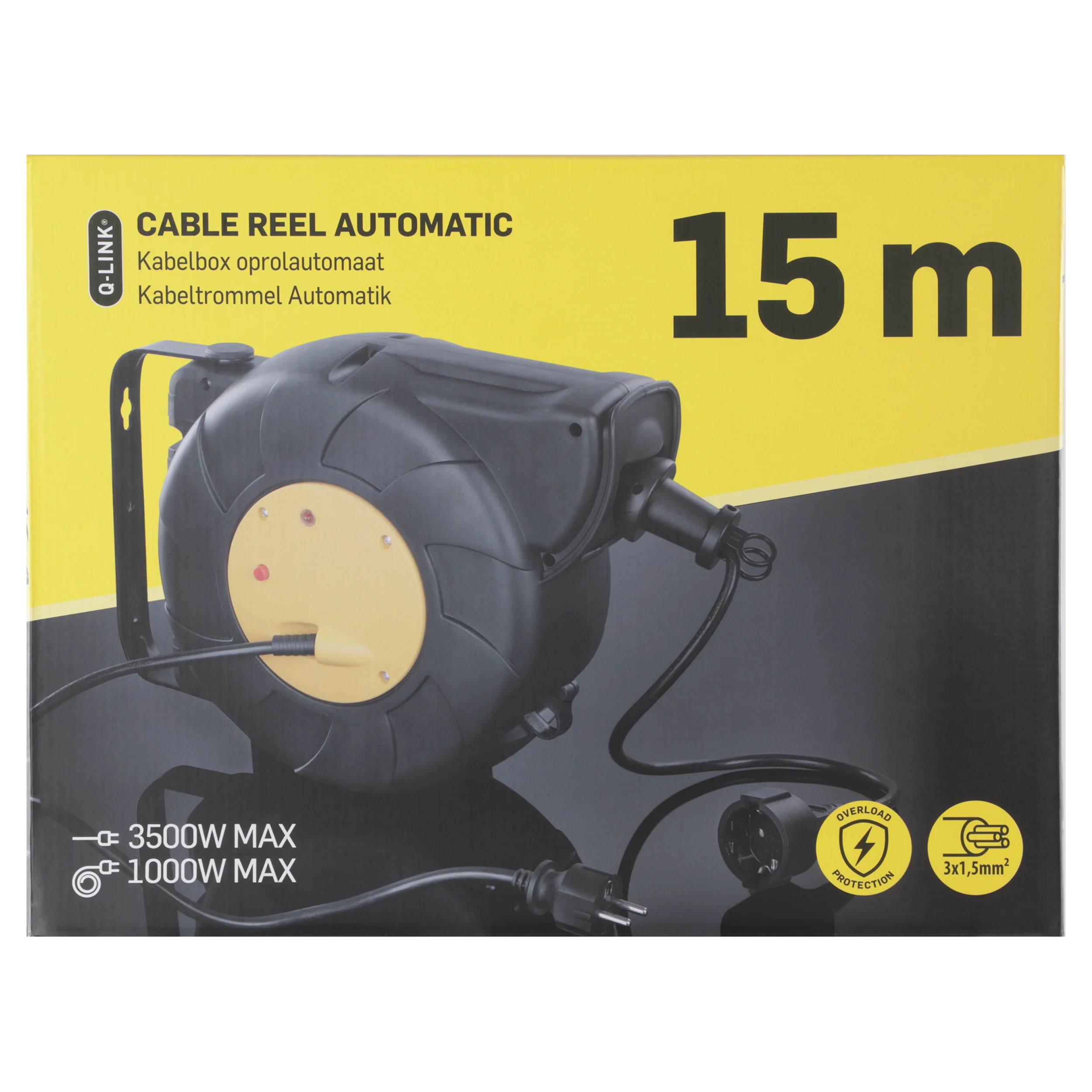 Q-Link kabelhaspel oprolautomaat 1-voudig 15m - Image 6