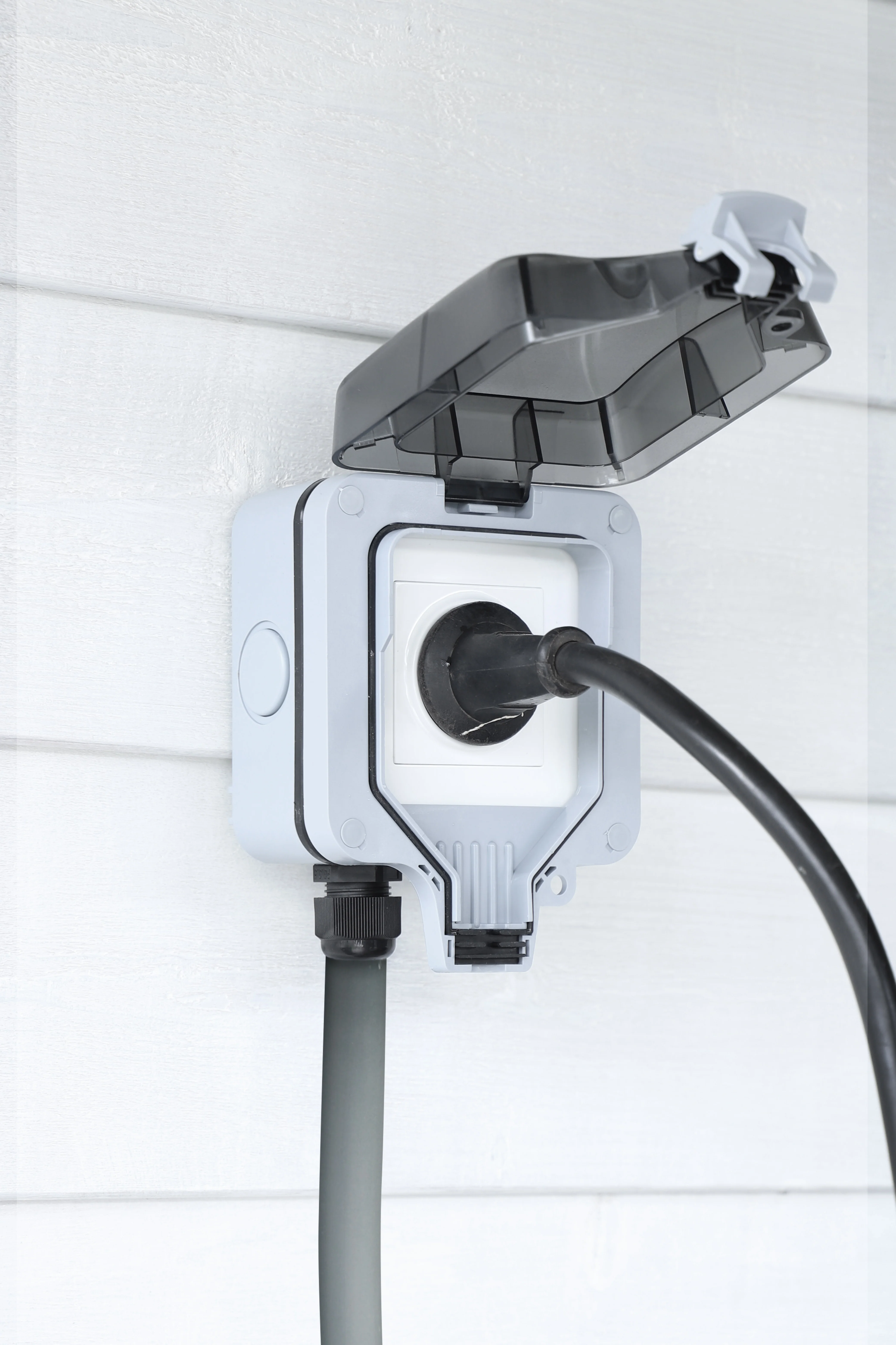 Q-Link opbouw stopcontactdoos 1-voudig randaarde grijs, zwart - Image 6