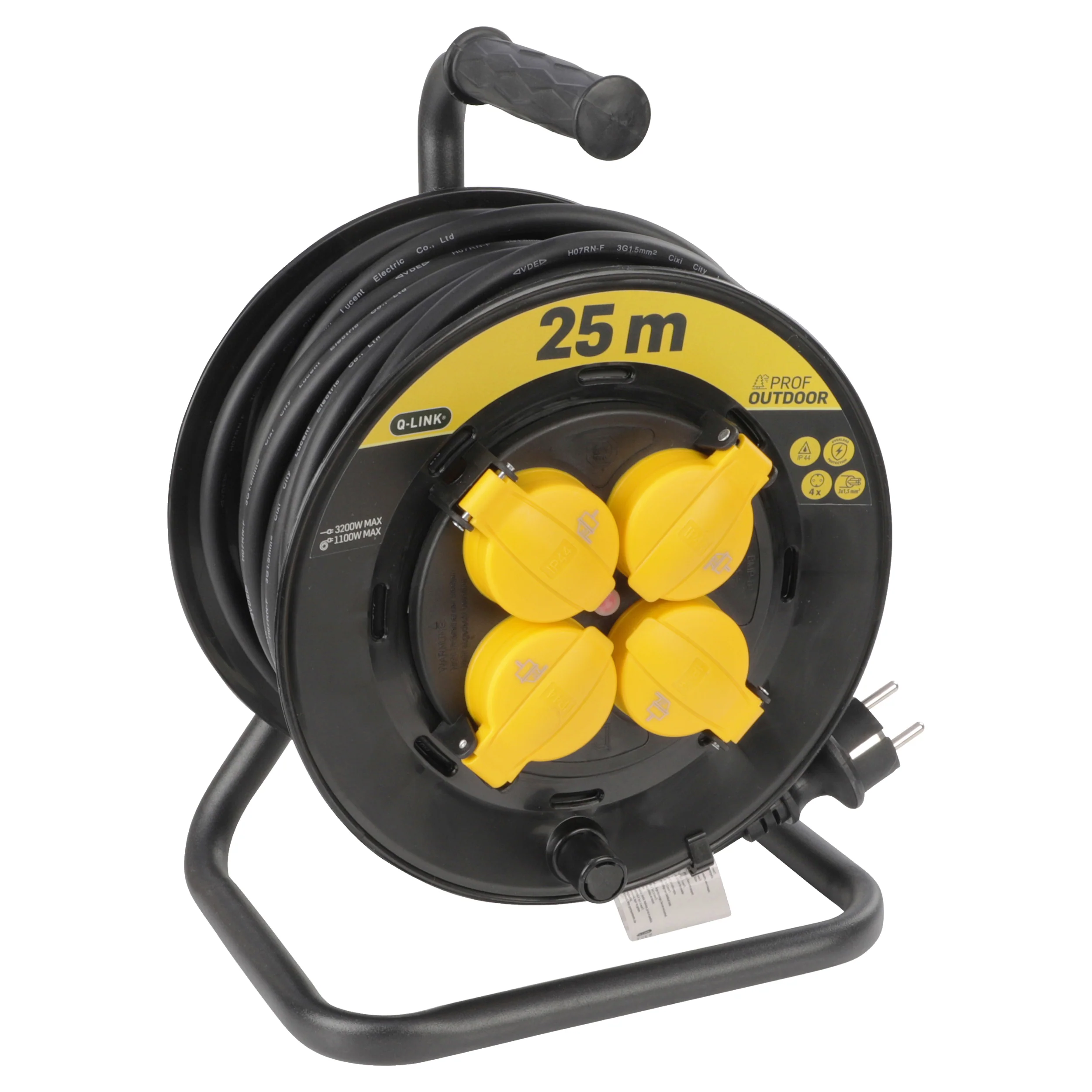 Q-Link Prof Outdoor kabelhaspel 4-voudig 25m - Image 3