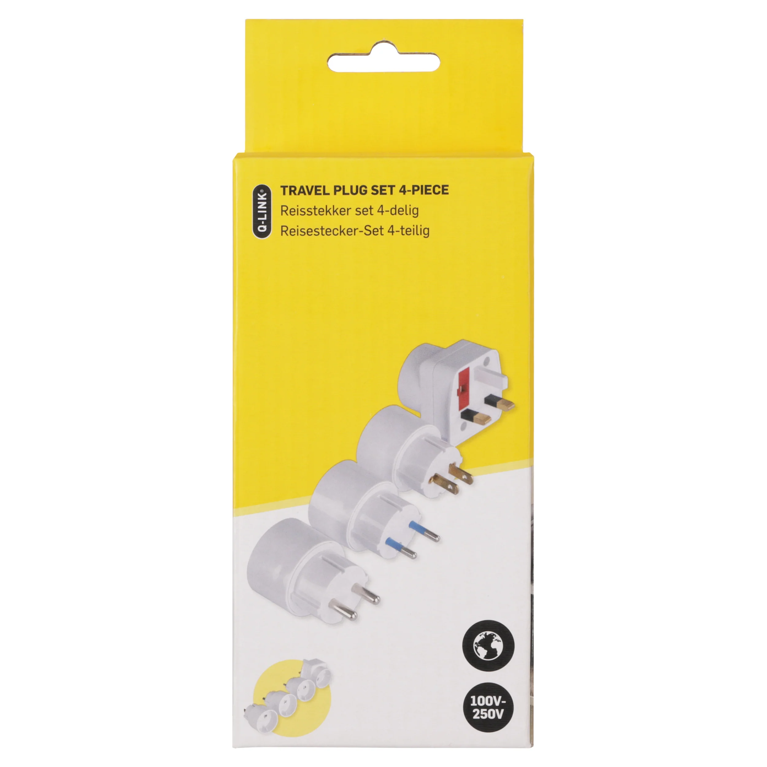 Q-Link reisstekkerset wit 4-dlg - Image 4