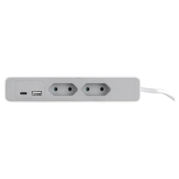 Q-Link Sofa stekkerdoos 2x Euro, 1x USB A, 1x USB C wit, zwart 1,5m - Image 18
