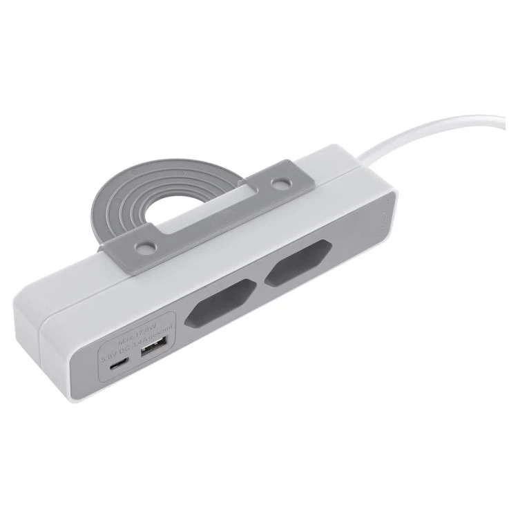 Q-Link Sofa stekkerdoos 2x Euro, 1x USB A, 1x USB C wit, zwart 1,5m - Image 6