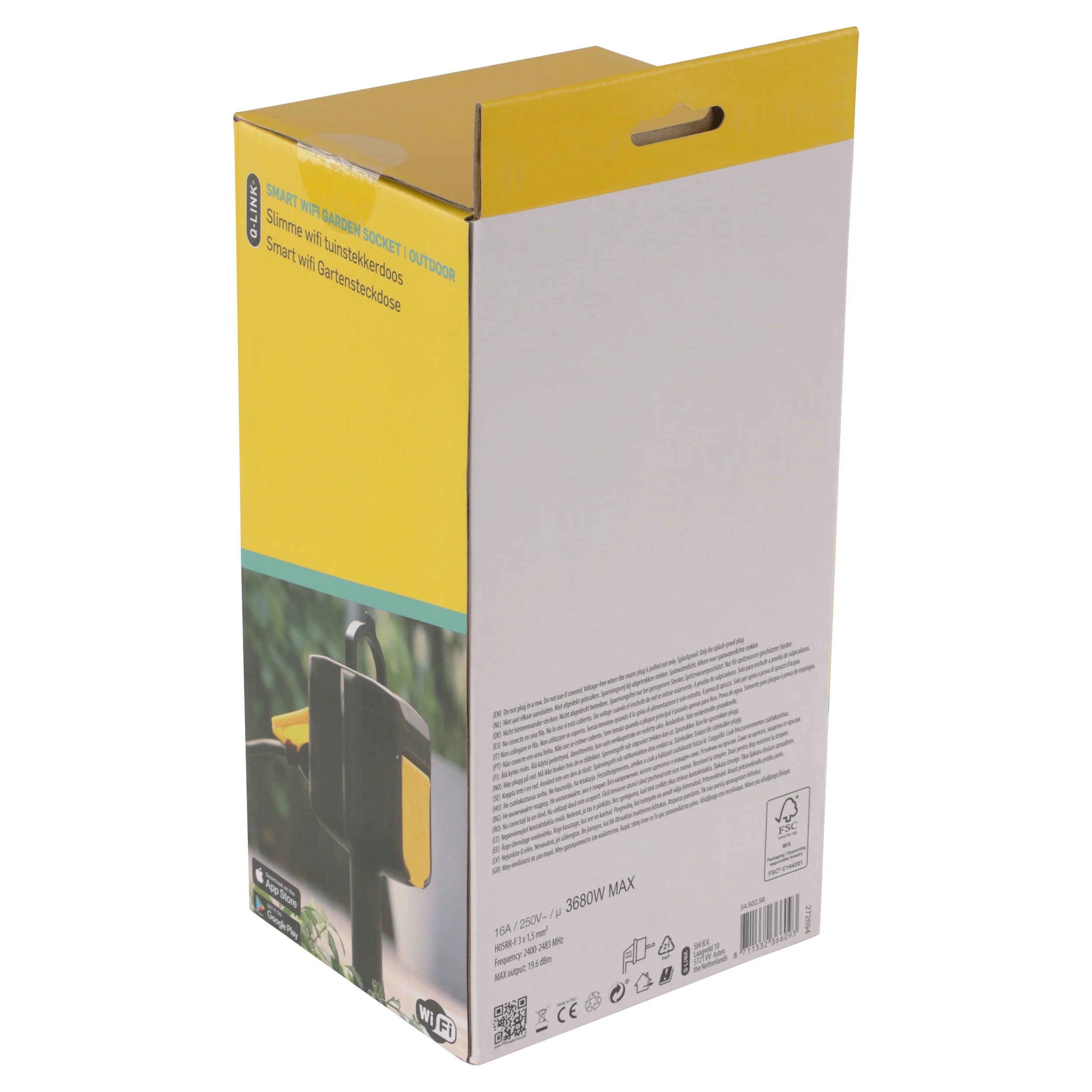 Q-Link stekkerdoos 2-voudig zwart 2m - Image 2