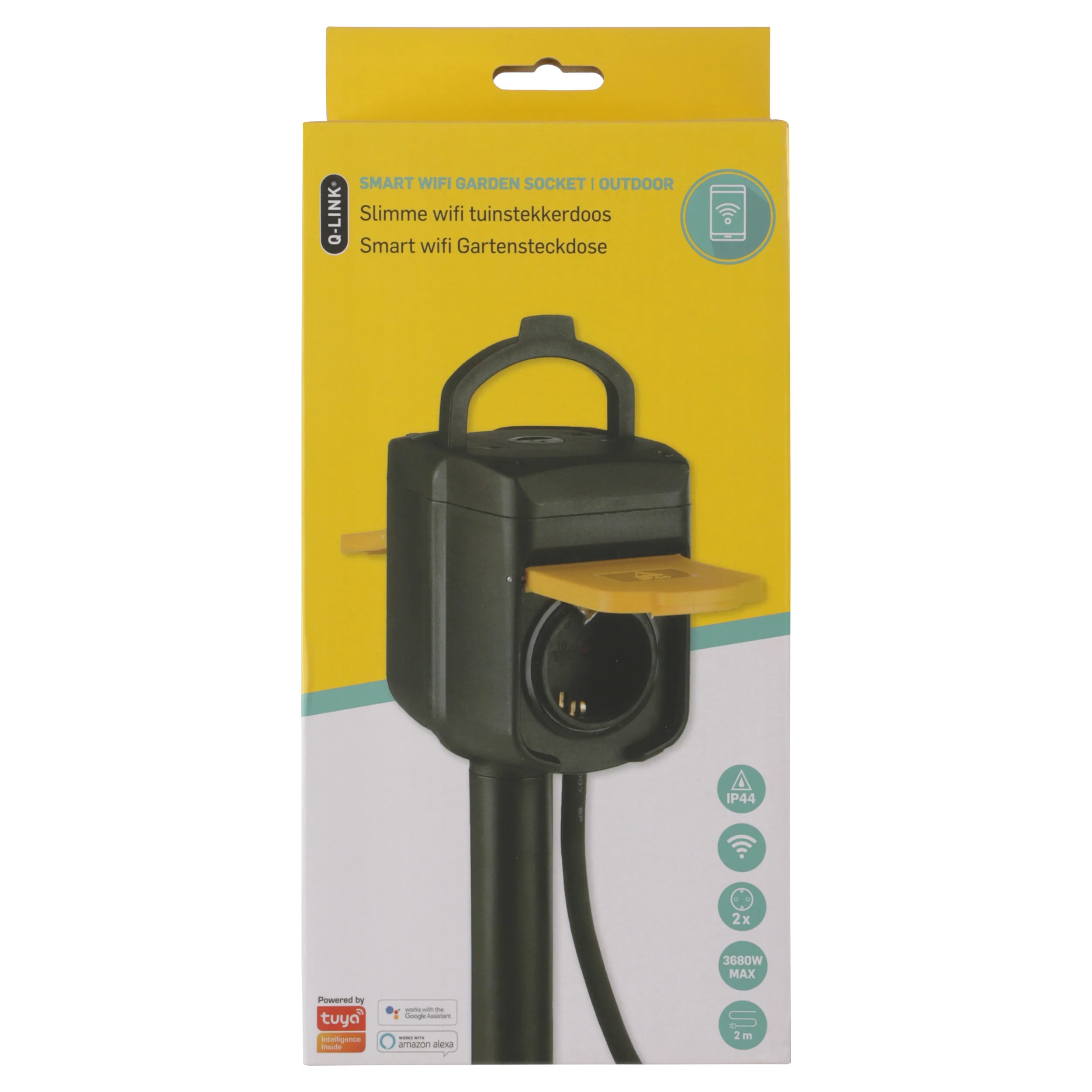 Q-Link stekkerdoos 2-voudig zwart 2m - Image 7