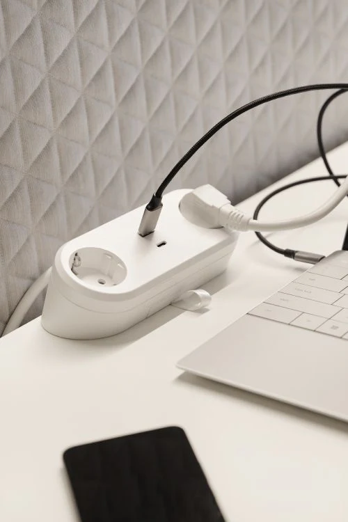 Q-Link stekkerdoos 2x geaard, 1x USB A, 1x USB C wit 1,5m - Image 7