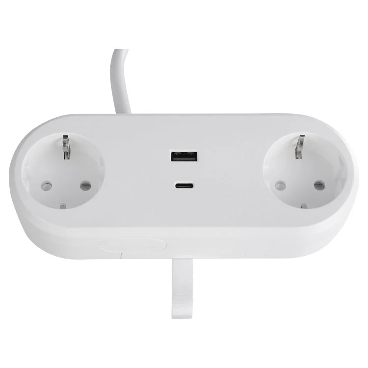 Q-Link stekkerdoos 2x geaard, 1x USB A, 1x USB C wit 1,5m - Image 8