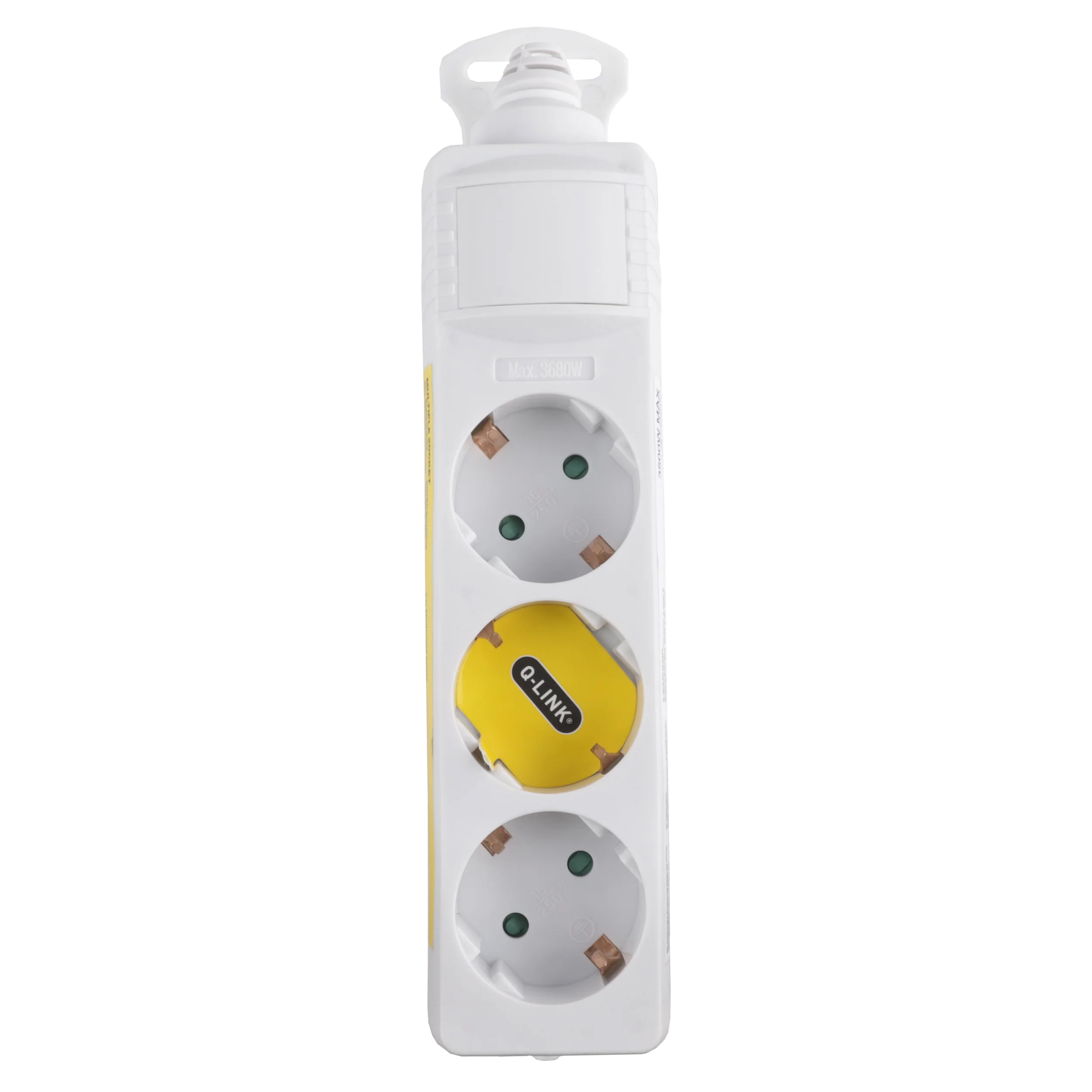 Q-Link stekkerdoos 3-voudig 3x geaard wit - Image 3