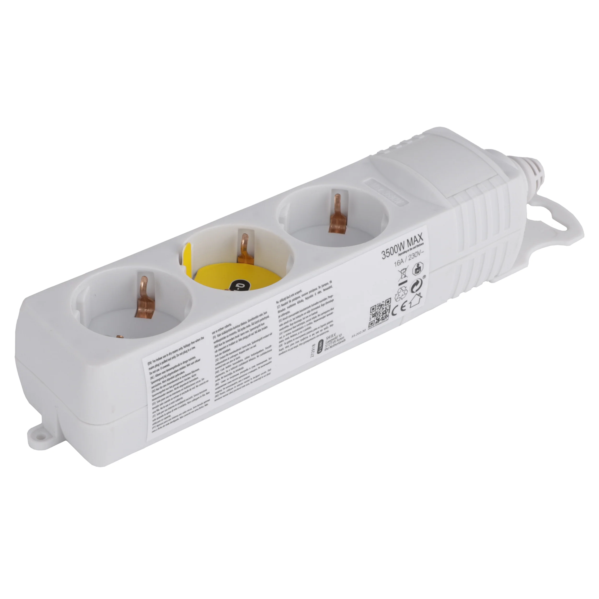 Q-Link stekkerdoos 3-voudig 3x geaard wit - Image 5
