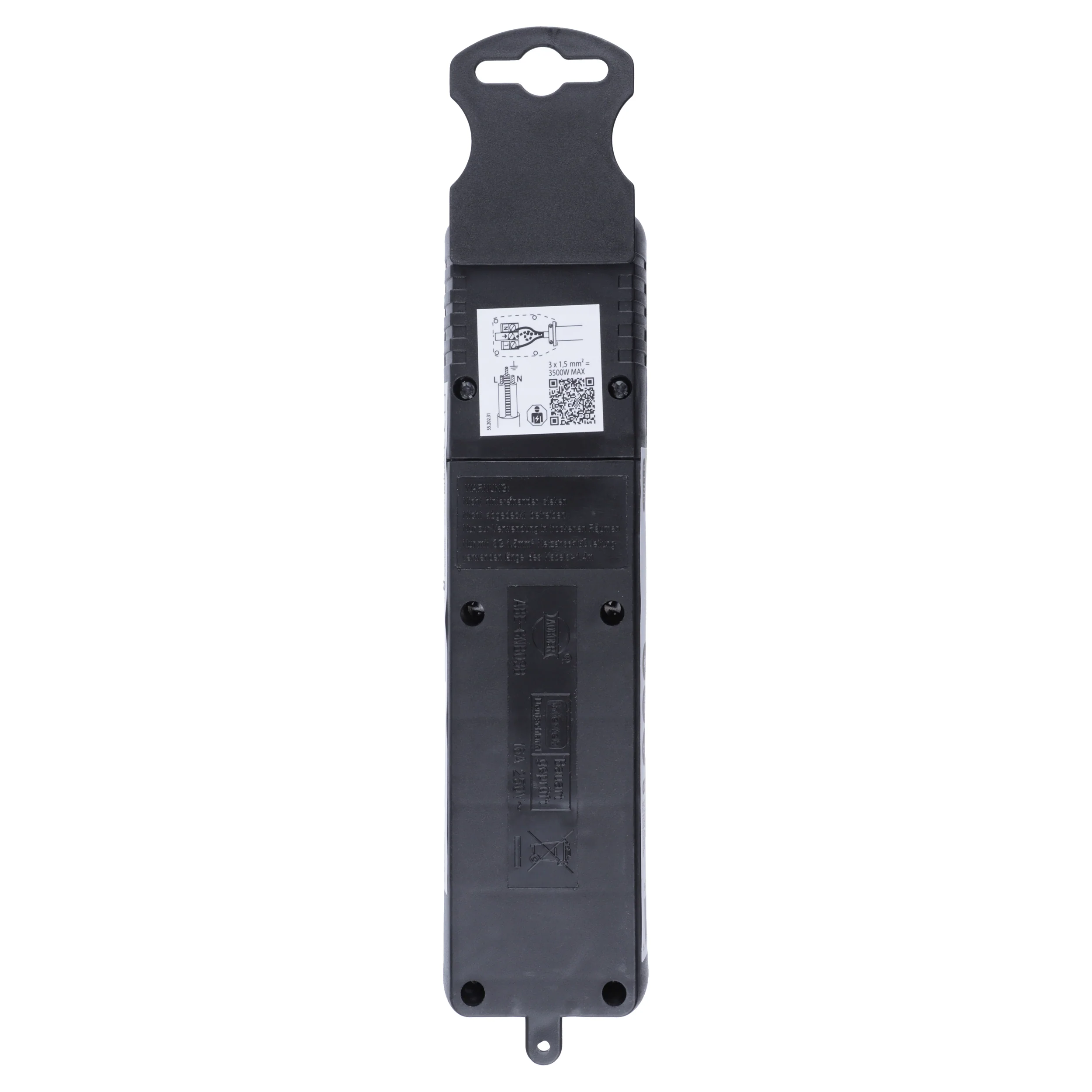 Q-Link stekkerdoos 3-voudig 3x geaard zwart - Image 3