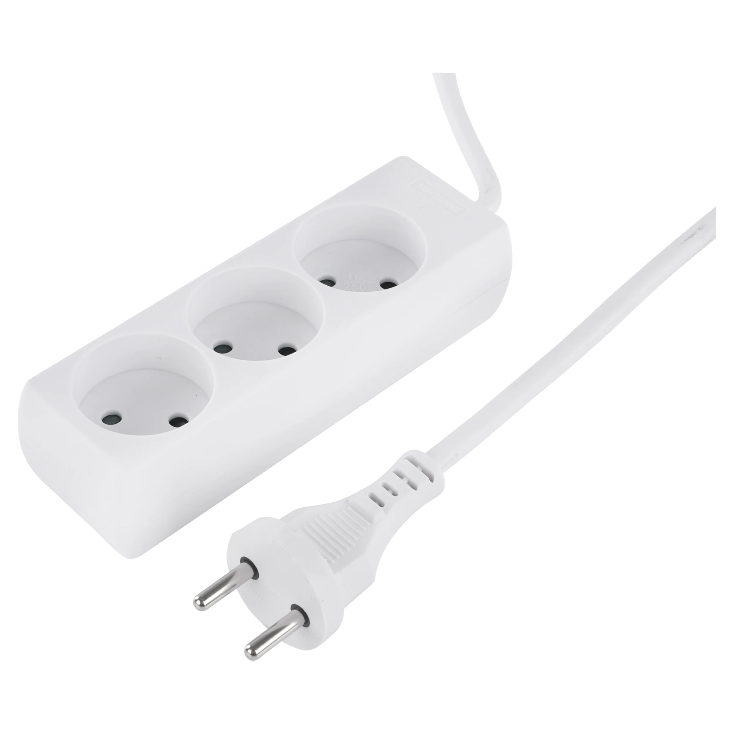 Q-Link stekkerdoos 3-voudig wit 1,5m - Image 2
