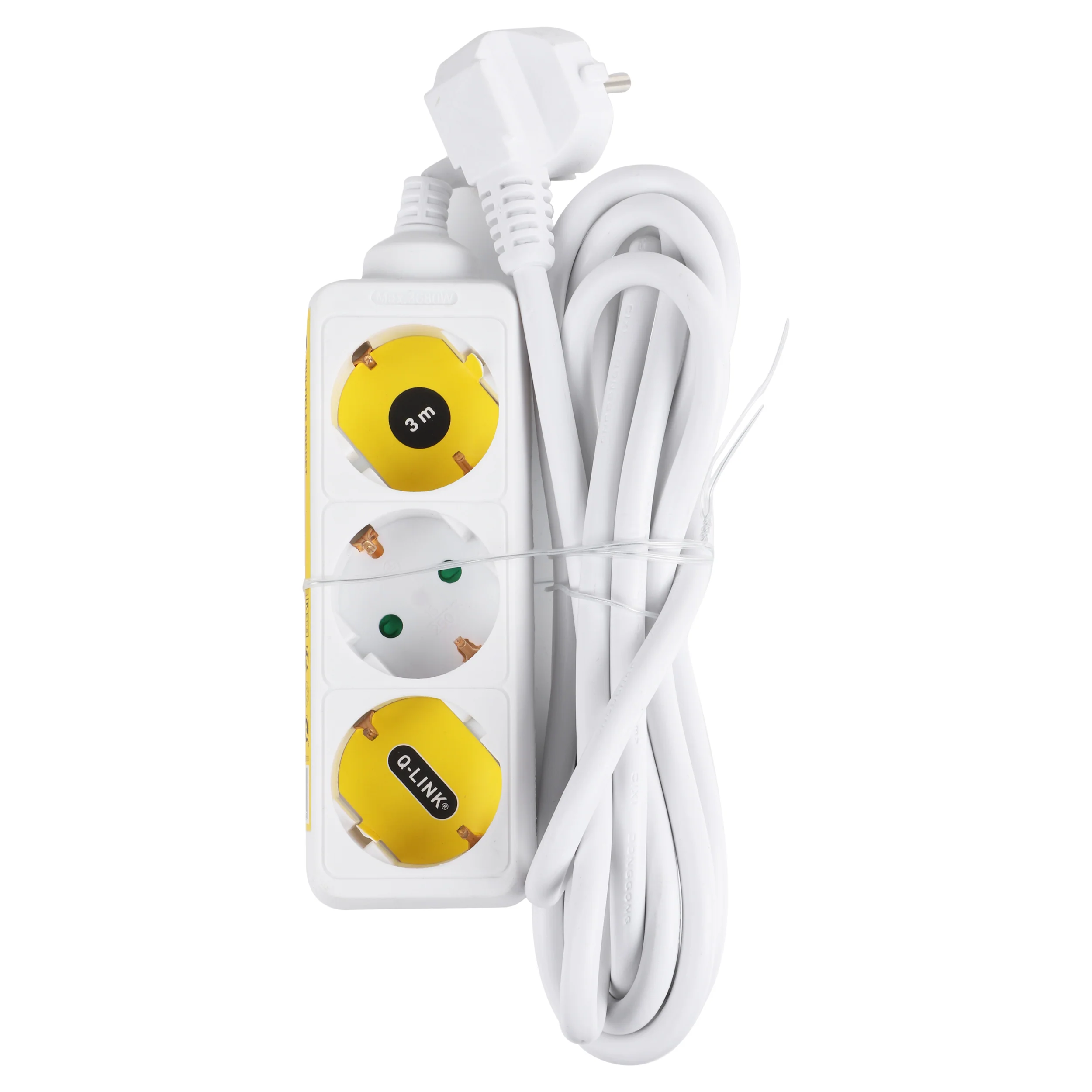 Q-Link stekkerdoos 3-voudig wit 3m - Image 3