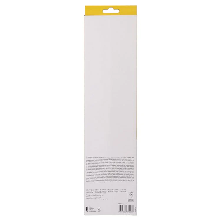 Q-Link stekkerdoos 4-voudig 4x geaard, 1x USB A, 1x USB C wit, 1,5m - Image 4