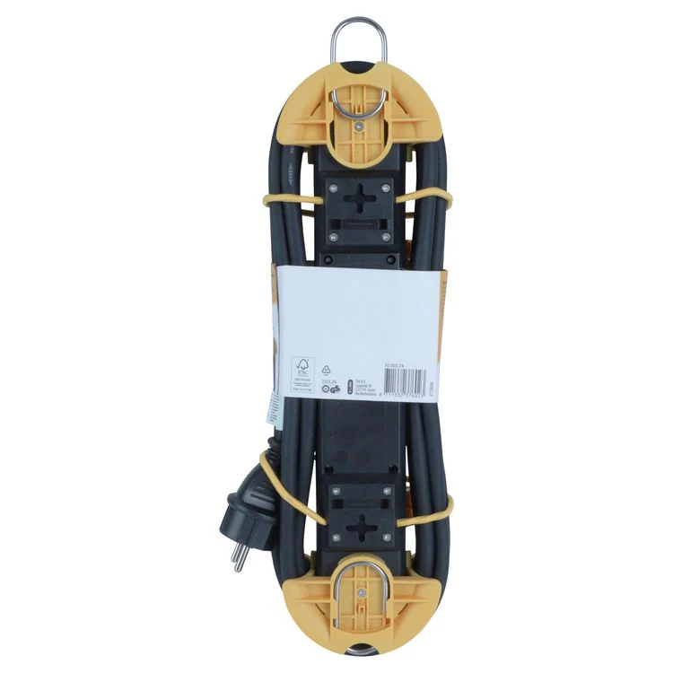 Q-Link stekkerdoos 4-voudig 4x geaard geel, zwart 5m - Image 2