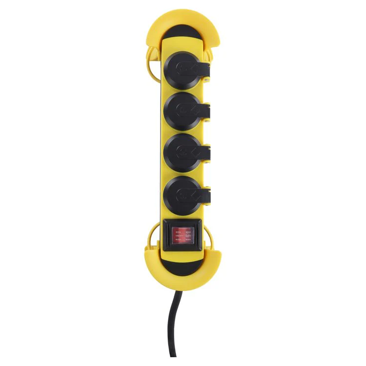 Q-Link stekkerdoos 4-voudig 4x geaard geel, zwart 5m - Image 3