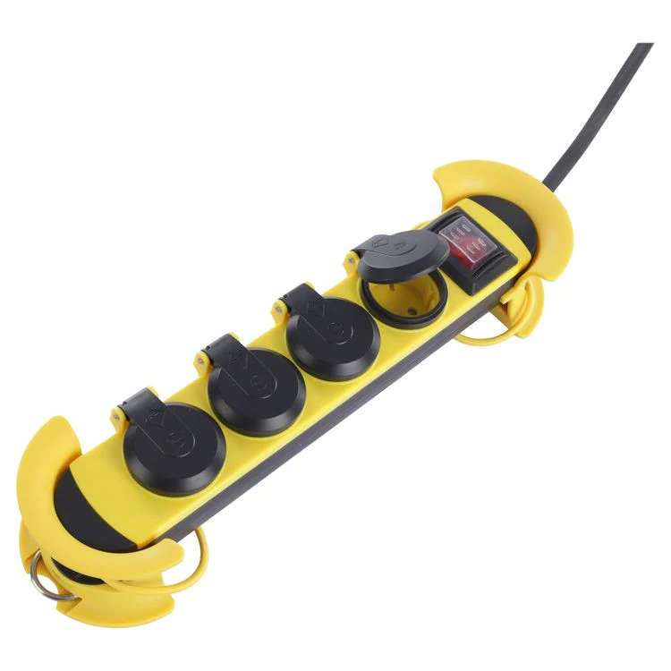 Q-Link stekkerdoos 4-voudig 4x geaard geel, zwart 5m - Image 6