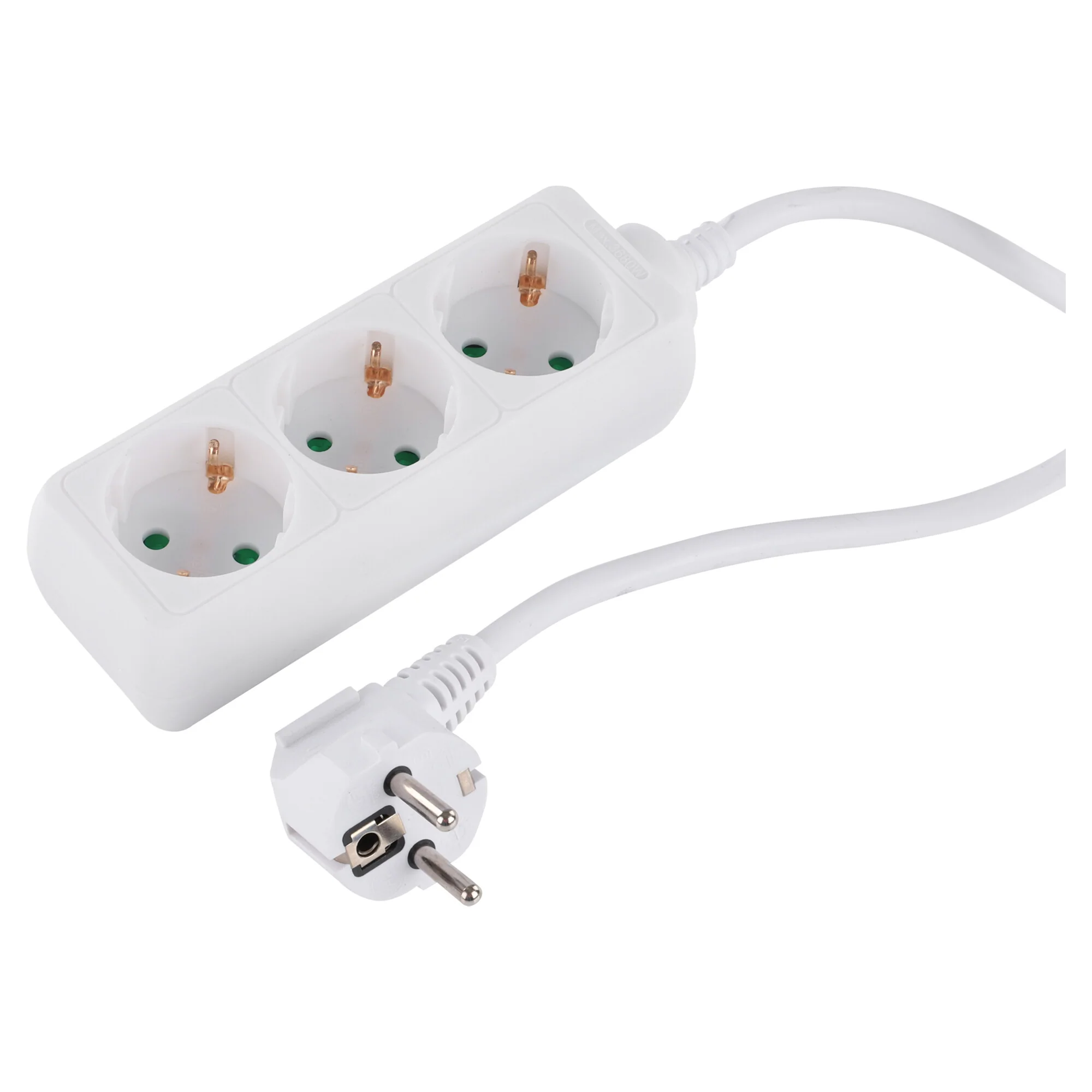 Q-Link stekkerdoos met randaarde 3-voudig wit 1,5m