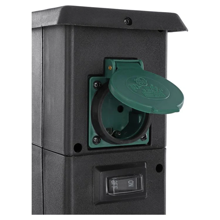 Q-Link tuinpaal 4-voudig 4x geaard zwart - Image 10