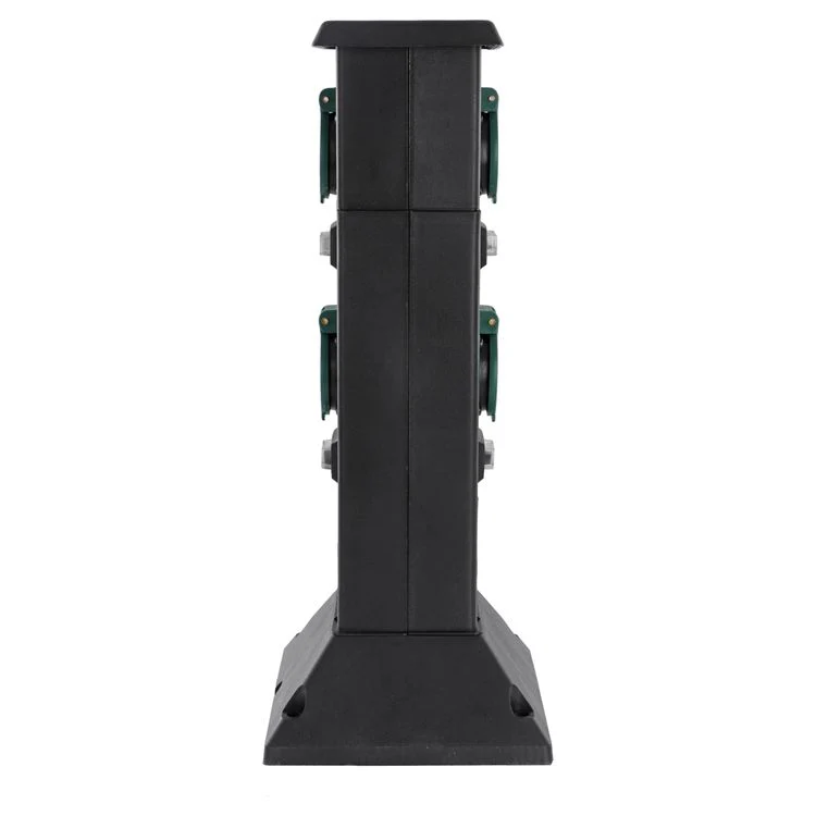 Q-Link tuinpaal 4-voudig 4x geaard zwart - Image 4