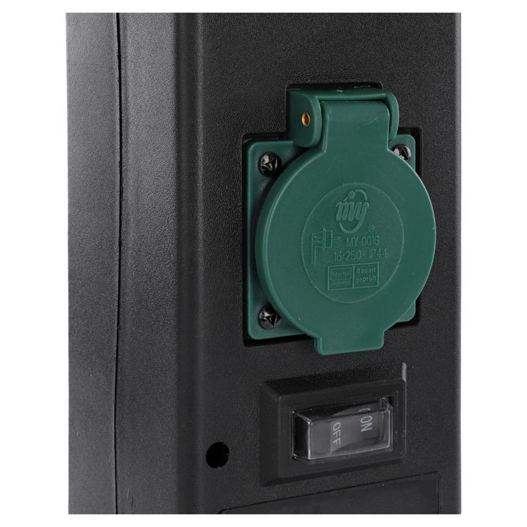 Q-Link tuinpaal 4-voudig 4x geaard zwart - Image 9