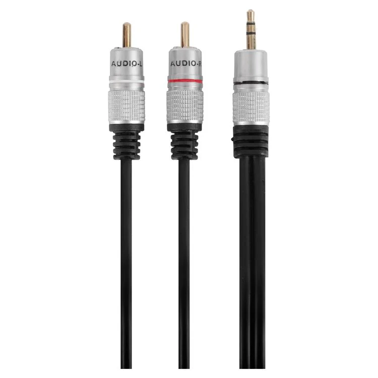 Q-Link Tulp/stereo kabel zwart 2m - Image 2
