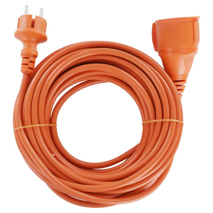 Q-Link verlengsnoer 2x1,5mm randaarde oranje 12m - Image 2
