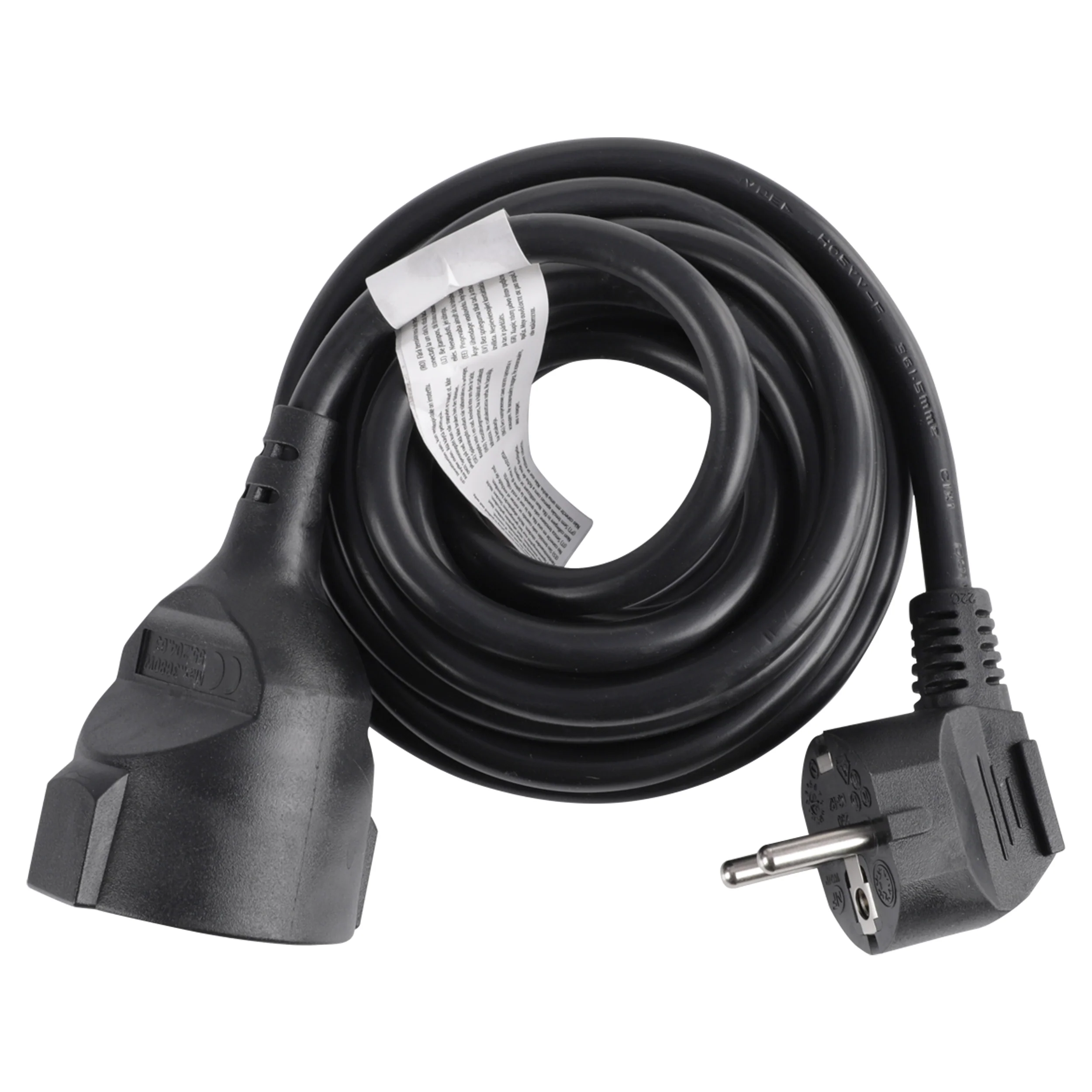 Q-Link verlengsnoer 3x1,5mm randaarde zwart 3m - Image 2