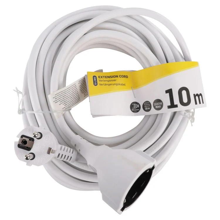 Q-Link verlengsnoer randaarde wit 10m - Image 3
