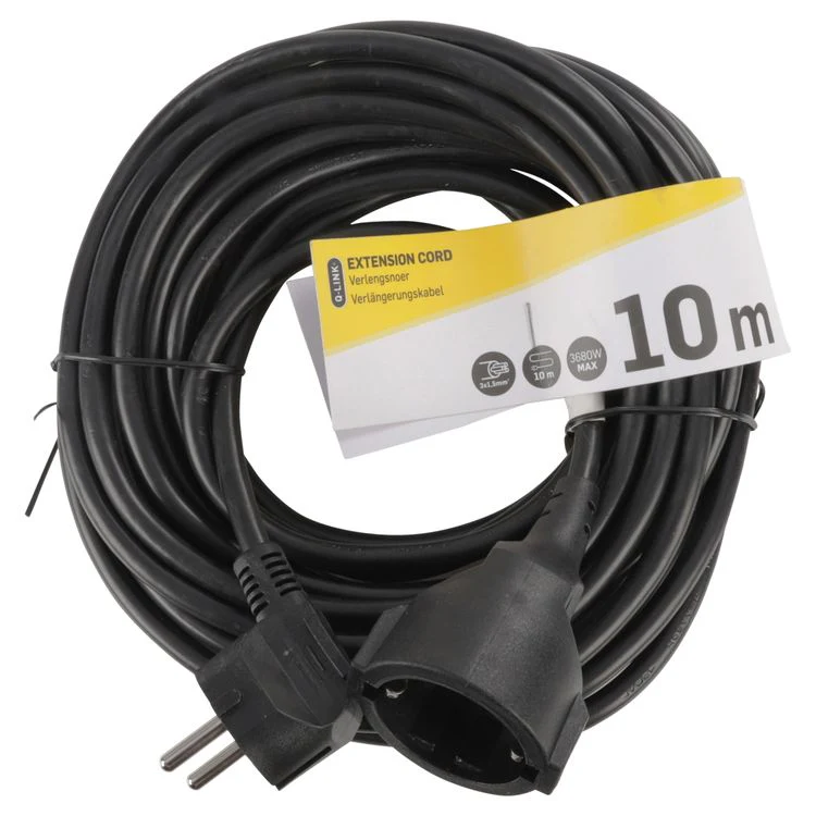 Q-Link verlengsnoer randaarde zwart 10m - Image 2