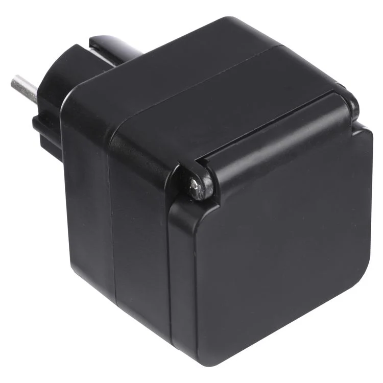 Q-Link verloopstekker 1-voudig zwart - Image 2