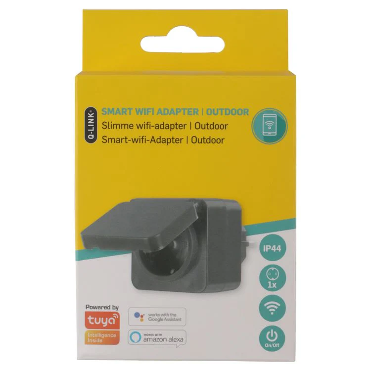 Q-Link verloopstekker 1-voudig zwart - Image 7