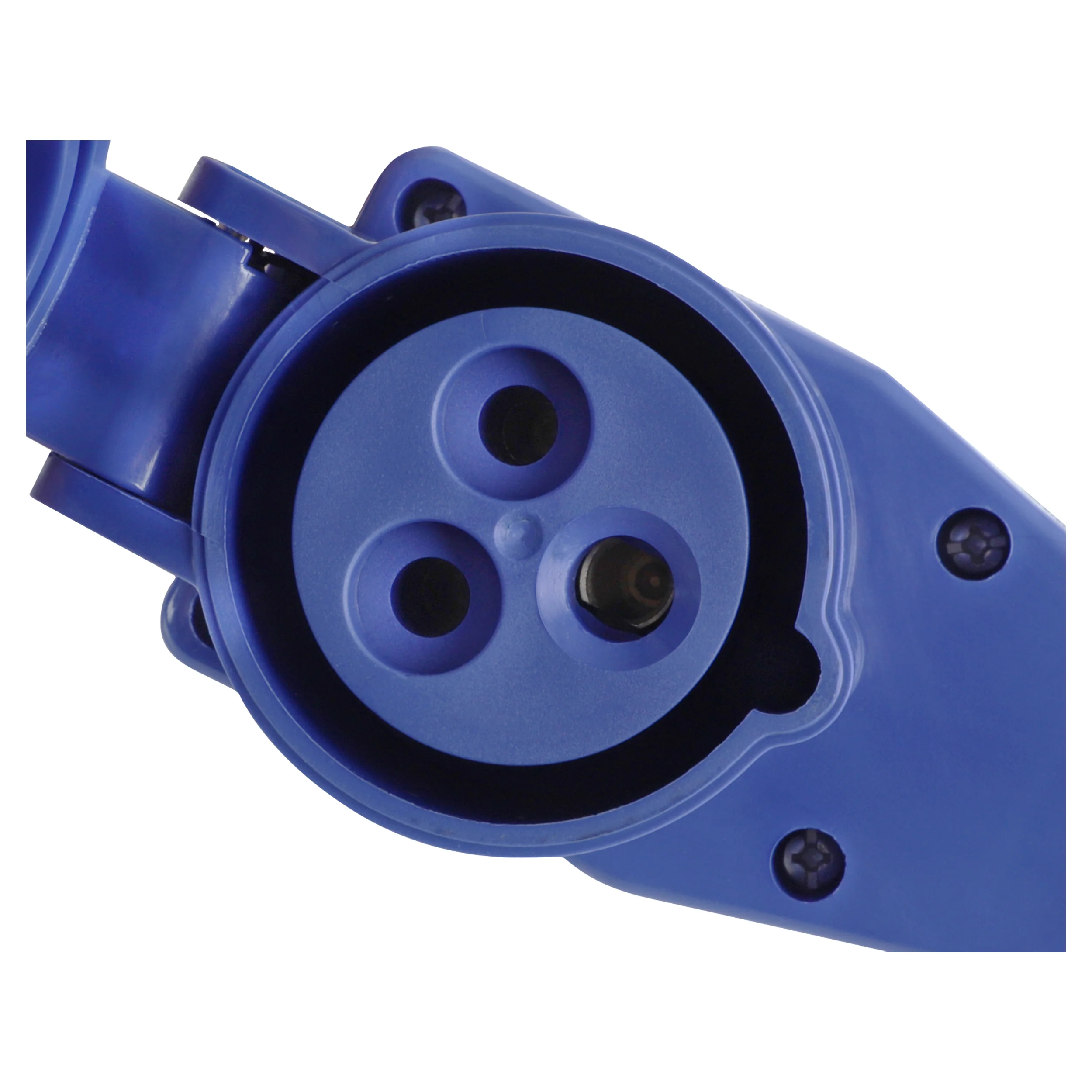 Q-Link verloopstekker 2-voudig haaks blauw, grijs - Image 2