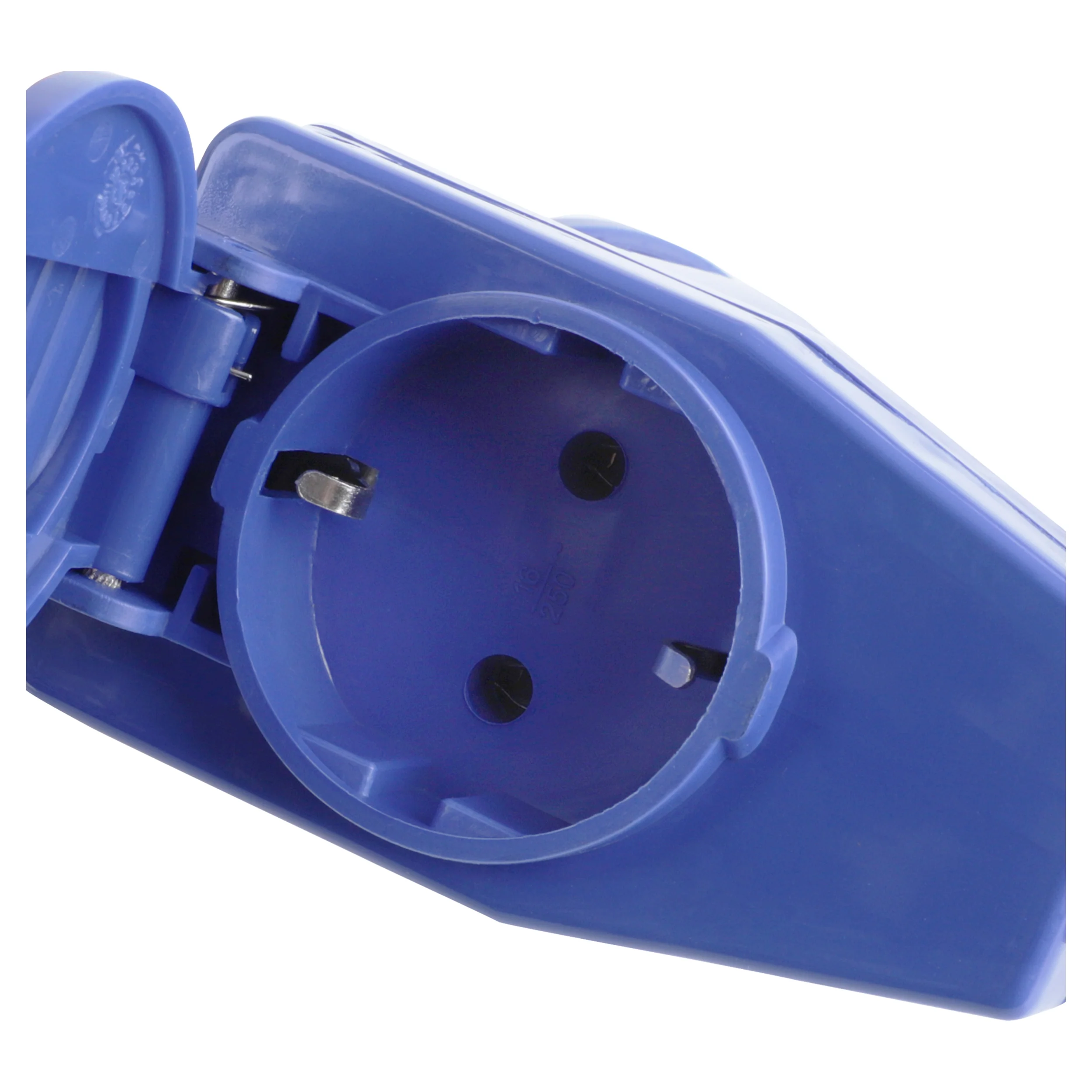 Q-Link verloopstekker 2-voudig haaks blauw, grijs - Image 4