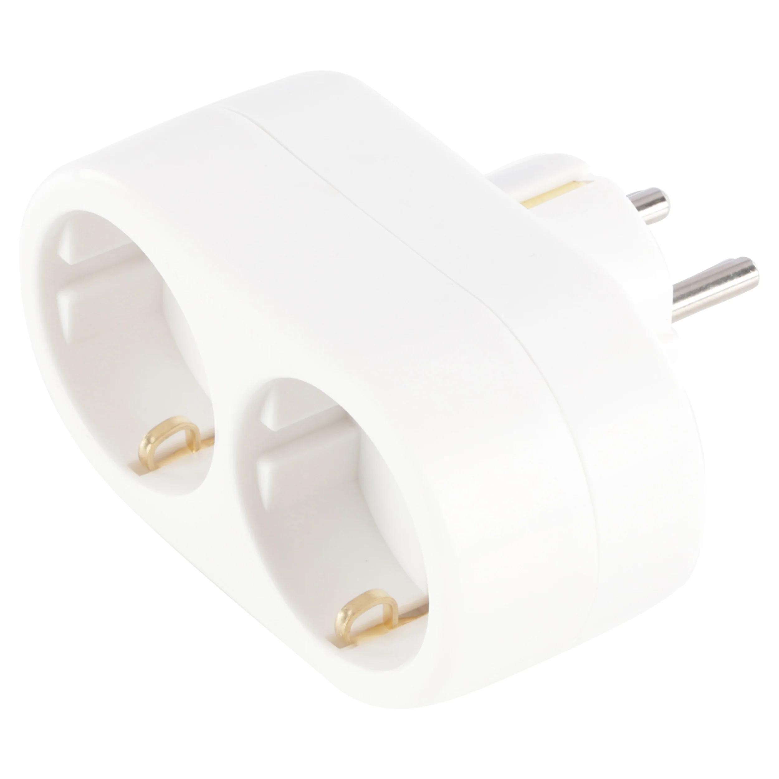 Q-Link verloopstekker 2-voudig horizontaal wit - Image 5