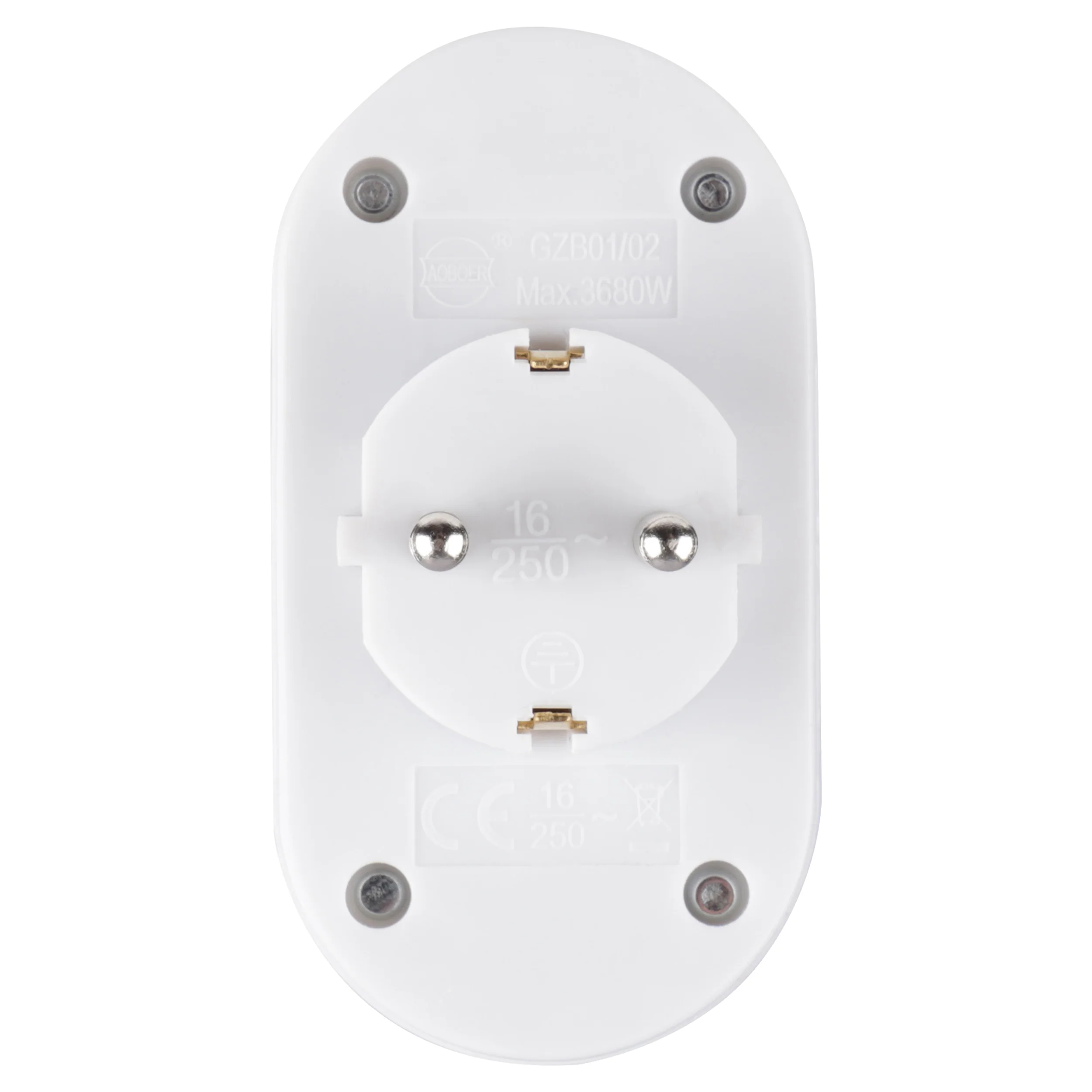 Q-Link verloopstekker 2-voudig verticaal wit - Image 2