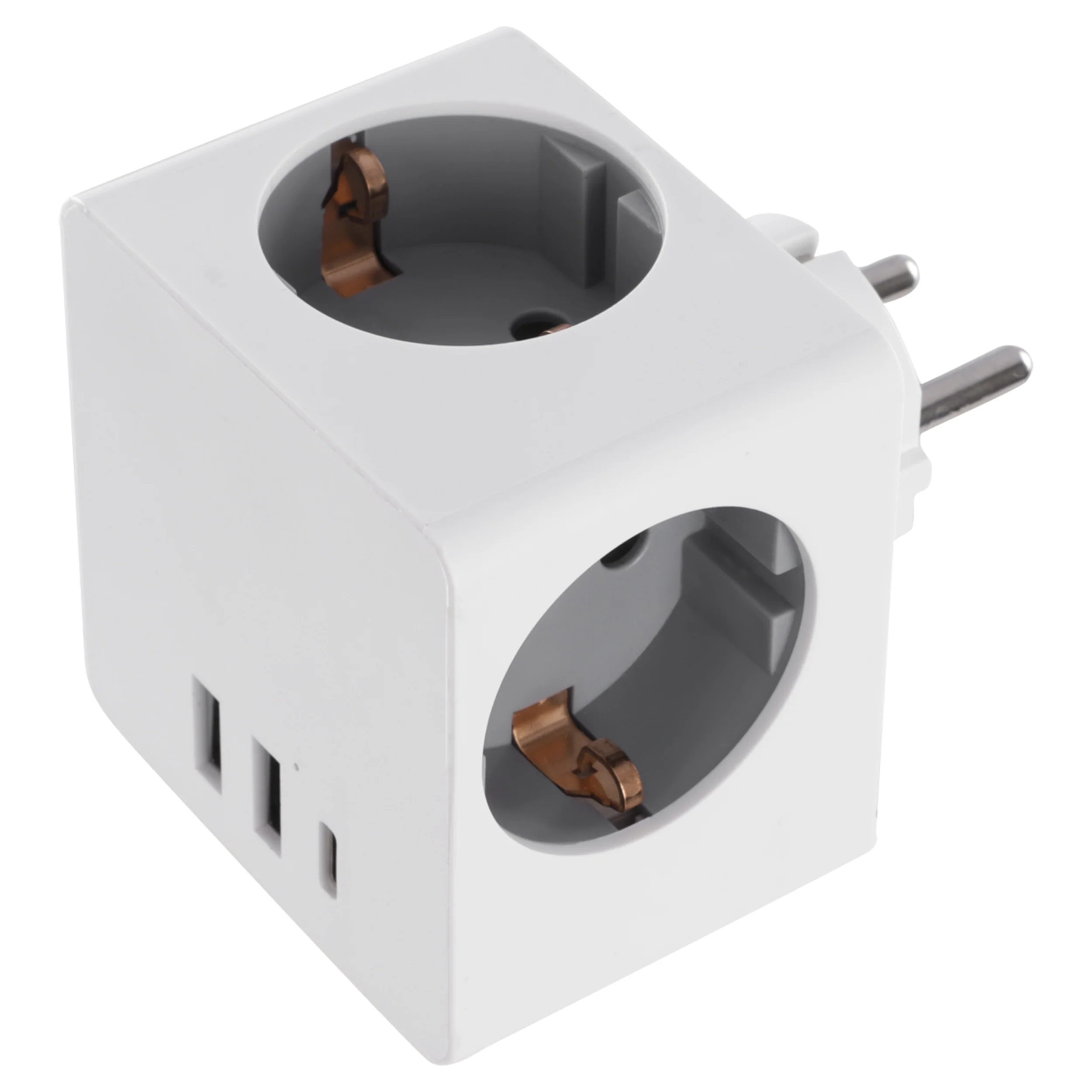 Q-Link verloopstekker 3-voudig 2xA/1xC wit - Image 6