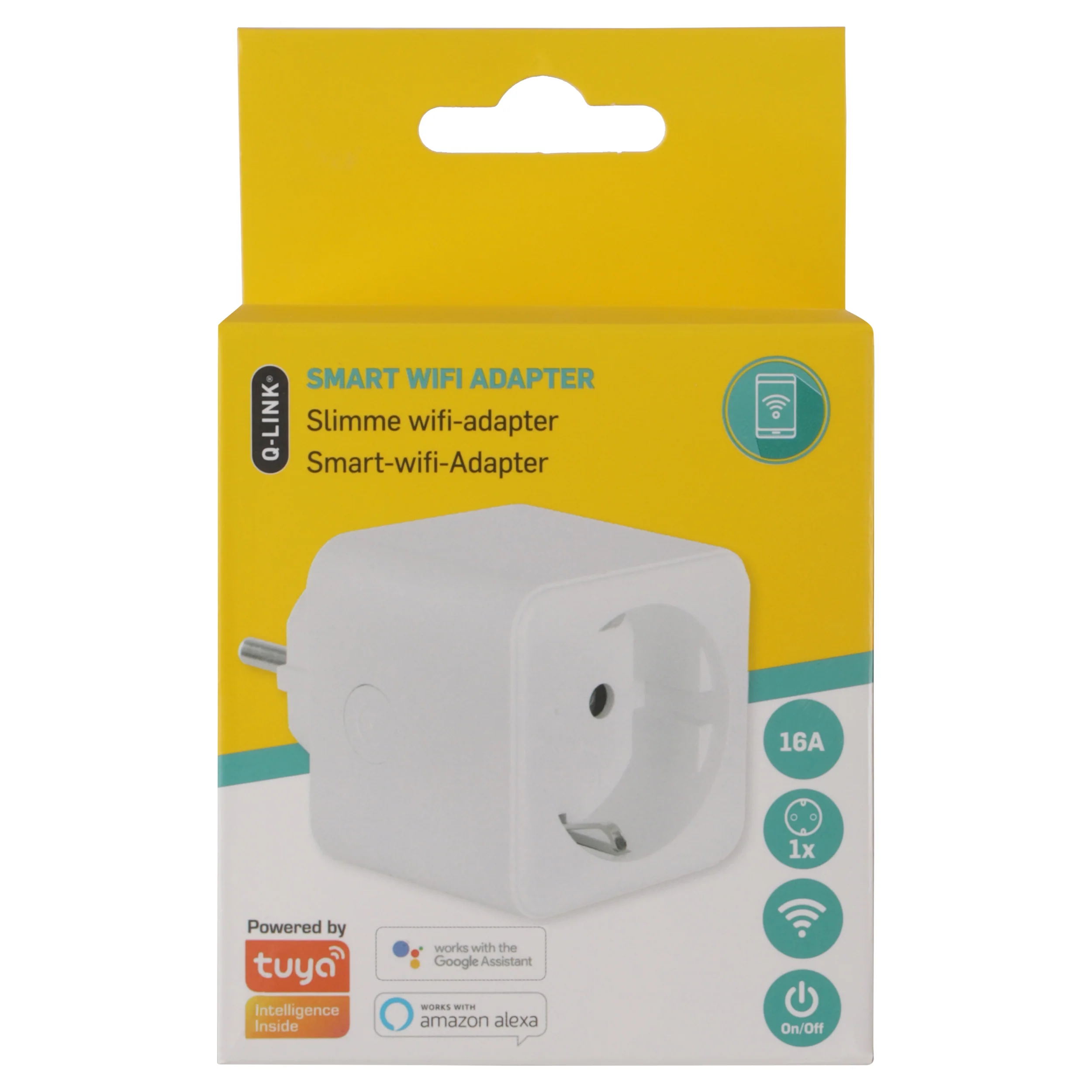 Q-Link verloopstekker wifi meter 1-voudig wit - Image 6