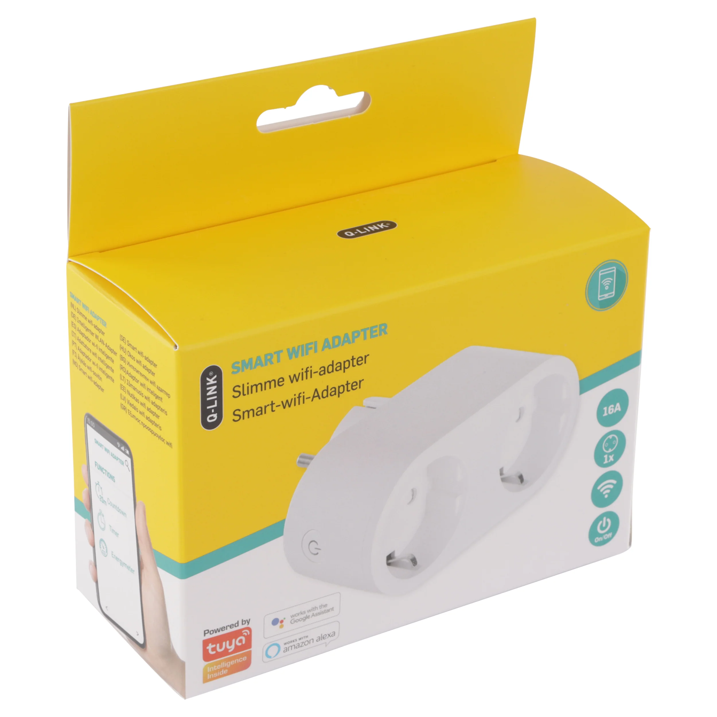 Q-Link verloopstekker wifi meter 2-voudig wit - Image 5
