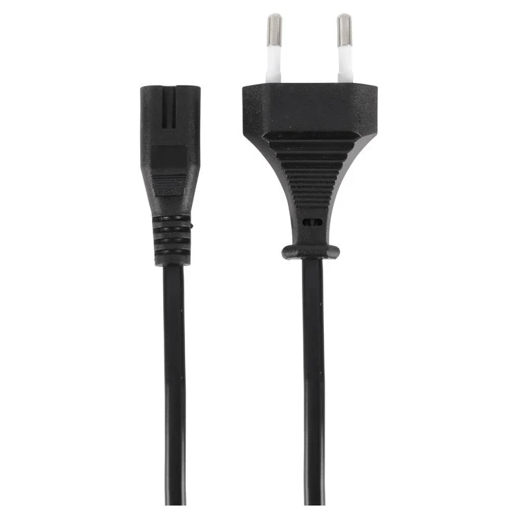 Q-Link voedingskabel plat Euro C7 zwart - Image 2