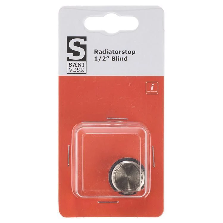 Sanivesk radiatorstop koper 1/2" blind - Image 2