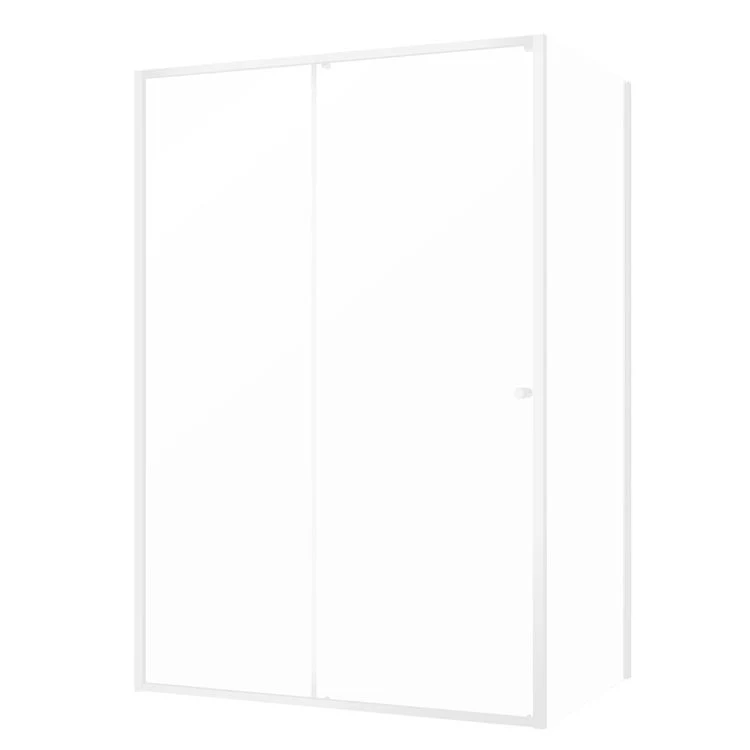 Sealskin Contour douchecabine schuifdeur mat wit 140x90x200cm - Image 3