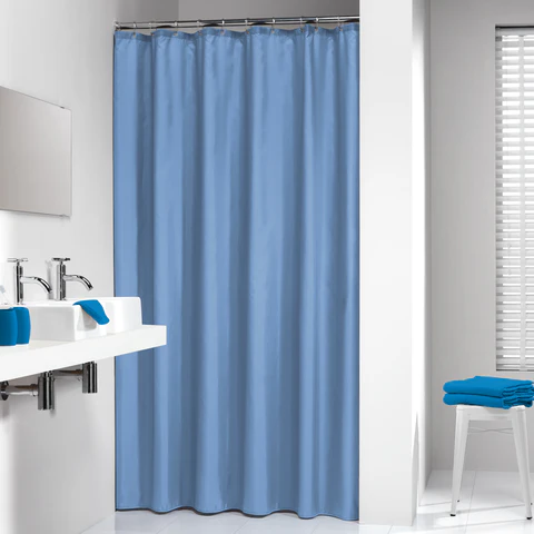 Sealskin douchegordijn Granada effen blauw 180x200cm