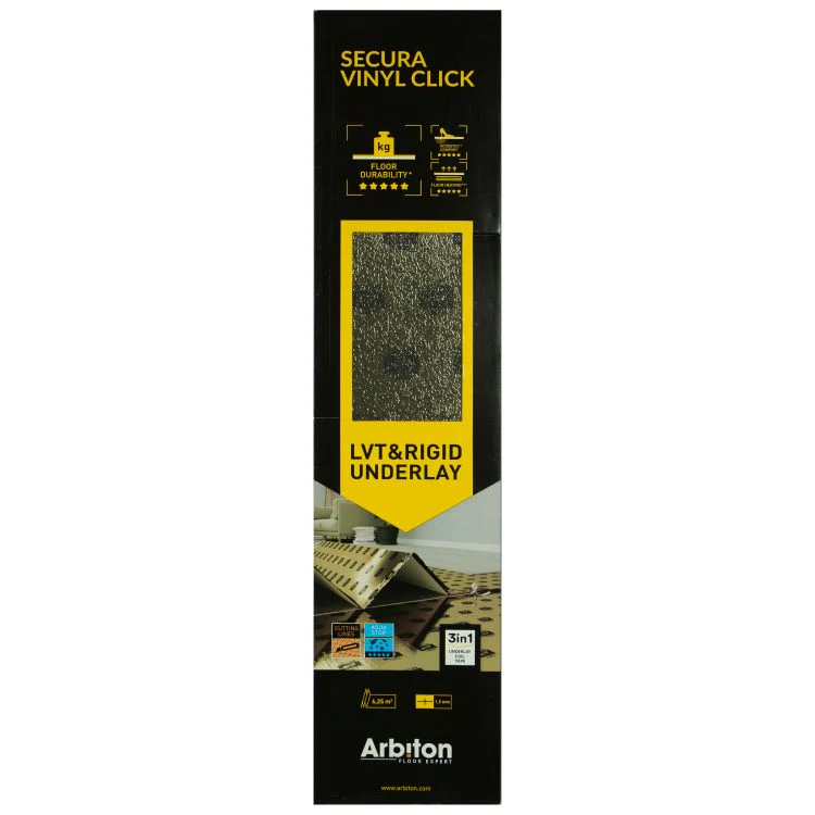 Secura ondervloer voor PVC 530x118cm 1,5mm 6,25m² - Image 3