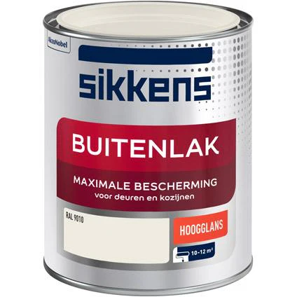 Sikkens Buitenlak hoogglans RAL9010 750ml