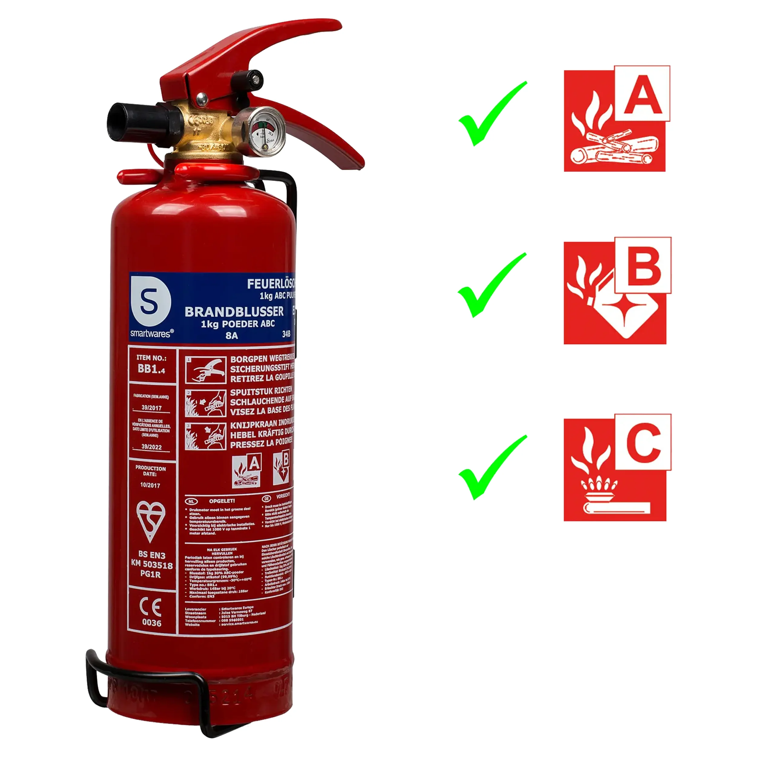 Smartwares brandblusser poeder - Image 2