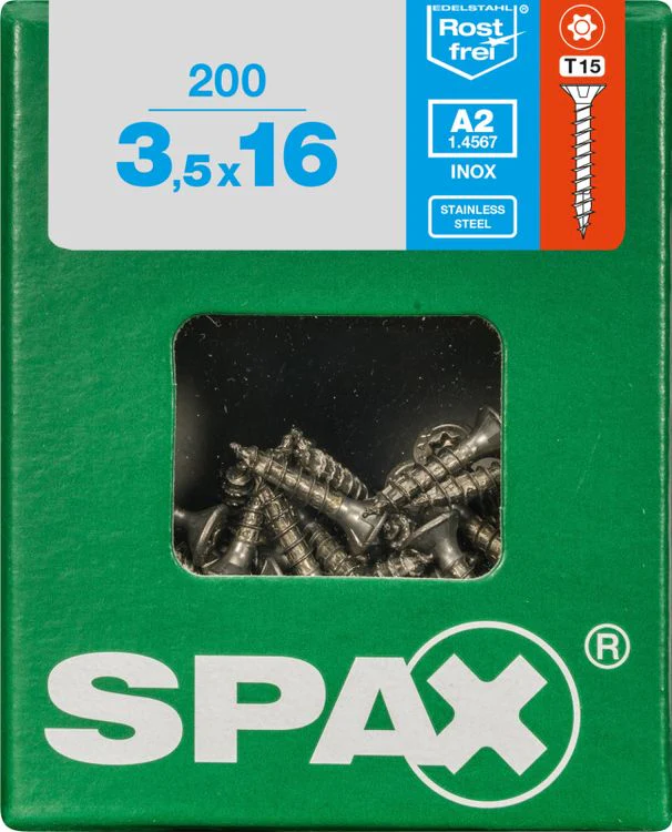 Spax A2 schroef T-star plus verzonken kop 3,5x16mm 200st - Image 3