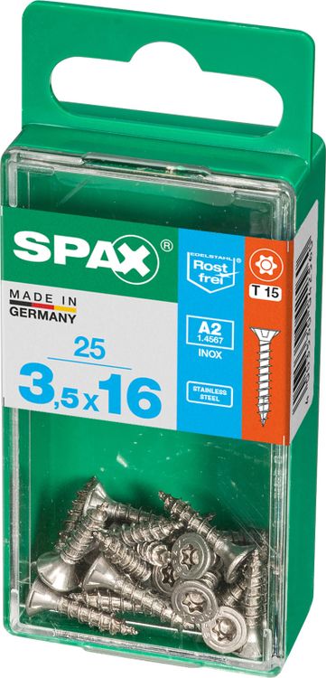 Spax A2 schroef T-star plus verzonken kop 3,5x16mm 25st - Image 2