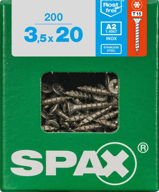 Spax A2 schroef T-star plus verzonken kop 3,5x20mm 200st - Image 3