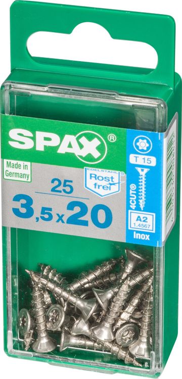 Spax A2 schroef T-star plus verzonken kop 3,5x20mm 25st - Image 2